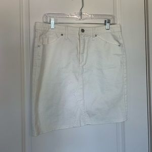 Target White Jean Skirt